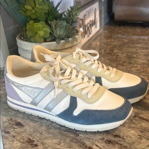 GOLA Classic Daytona Quadrant SNEAKERS White Blue Silver & Lavendar💜Worn TWICE!